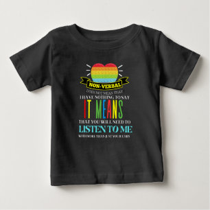 Non-Verbal Autism Awareness Love T-SHIRT