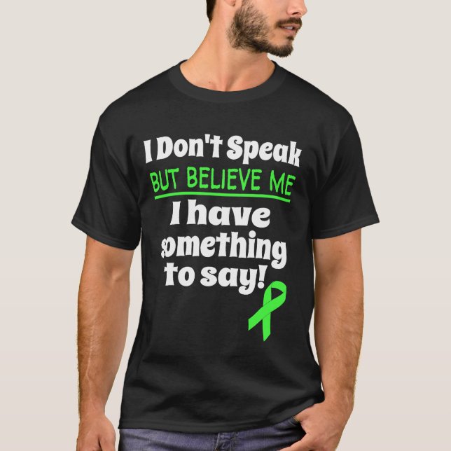 Non-Verbal Awareness Cerebral Palsy Brain Damage T-Shirt (Front)