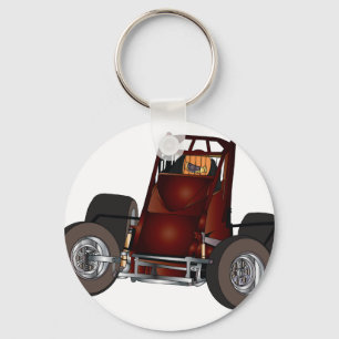Non-wing sprint car #1 key ring