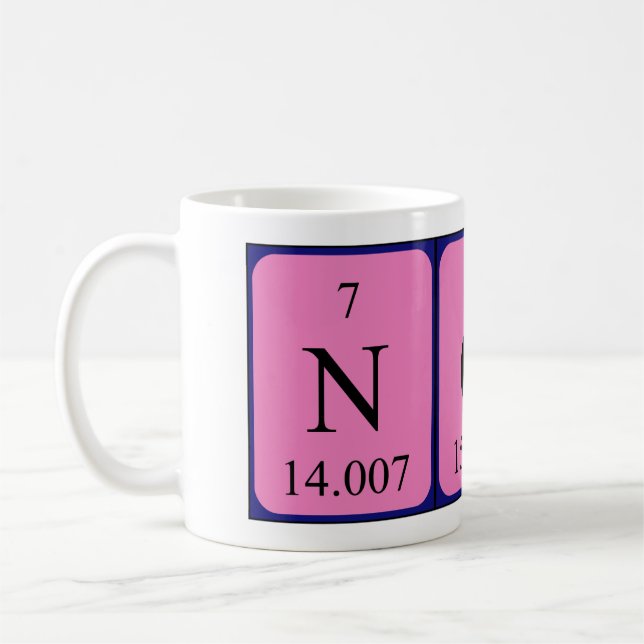 Nona periodic table name mug (Left)