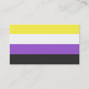 Nonbinary calling cards (def. + "they" pronouns)