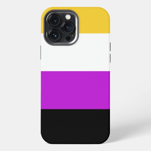 Nonbinary colours Flag Case-Mate iPhone Case (Back)