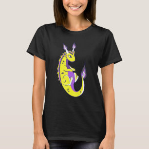 Nonbinary Dragon LGBTQ Nonbinary Pride Genderqueer T-Shirt