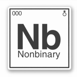 Nonbinary Element Sticker