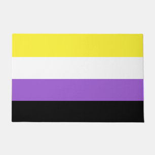 Nonbinary Flag Doormat