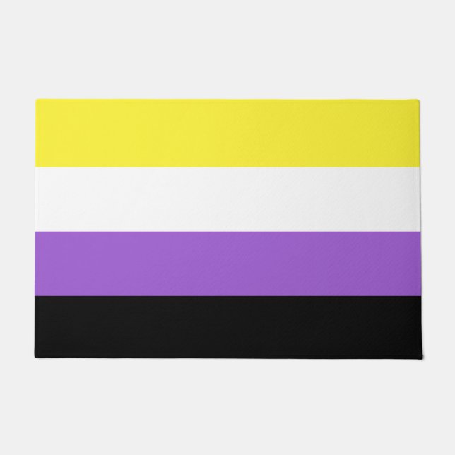 Nonbinary Flag Doormat (Front)