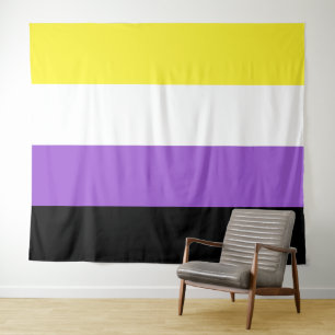 Nonbinary Flag Extra Large LGBT Tapestry
