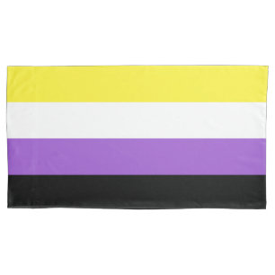 Nonbinary Flag King Pillow Case