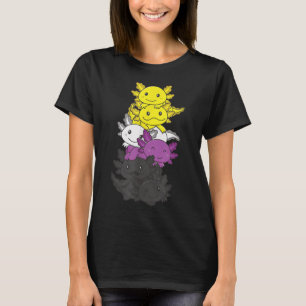 Nonbinary Flag Non Binary Pride Lgbtq Axolotl _1 T-Shirt