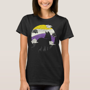 Nonbinary Fox Genderqueer Non-binary pride clothes T-Shirt