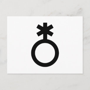 Nonbinary Gender Symbol Postcard