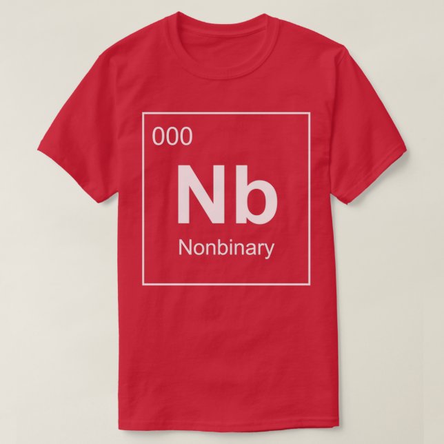Nonbinary Nb Element White  T-Shirt (Design Front)