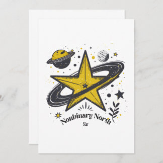 Nonbinary North Star Shirt – LGBTQ Camping Pride Invitation