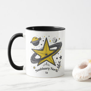 Nonbinary North Star Shirt – LGBTQ Camping Pride Mug
