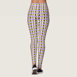 nonbinary pattern white basic C Leggings