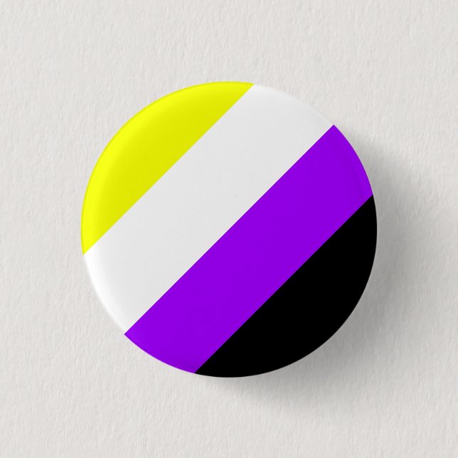 Nonbinary Pride 3 Cm Round Badge (Front)