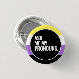 Nonbinary Pride 3 Cm Round Badge