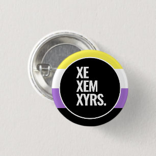 Nonbinary Pride 3 Cm Round Badge