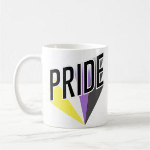 Nonbinary Pride Burst Coffee Mug