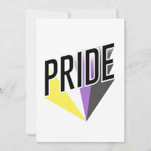 Nonbinary Pride Burst Holiday Card