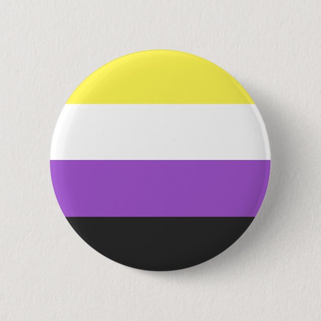 Nonbinary Pride Flag 6 Cm Round Badge (Front)