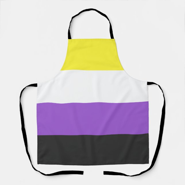 Nonbinary Pride Flag Apron (Front)