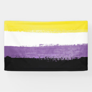 Nonbinary Pride Flag Banner