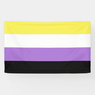 Nonbinary Pride Flag Banner