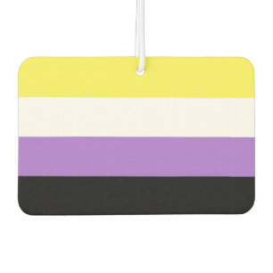 Nonbinary Pride Flag Car Air Freshener