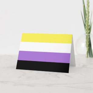 Nonbinary Pride Flag Card