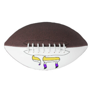 Nonbinary Pride Flag Chai Football