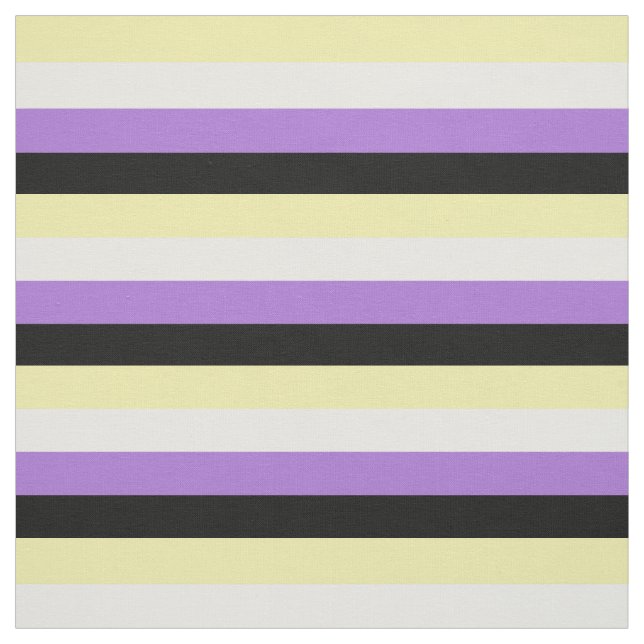 Nonbinary Pride Flag Fabric (Swatch)