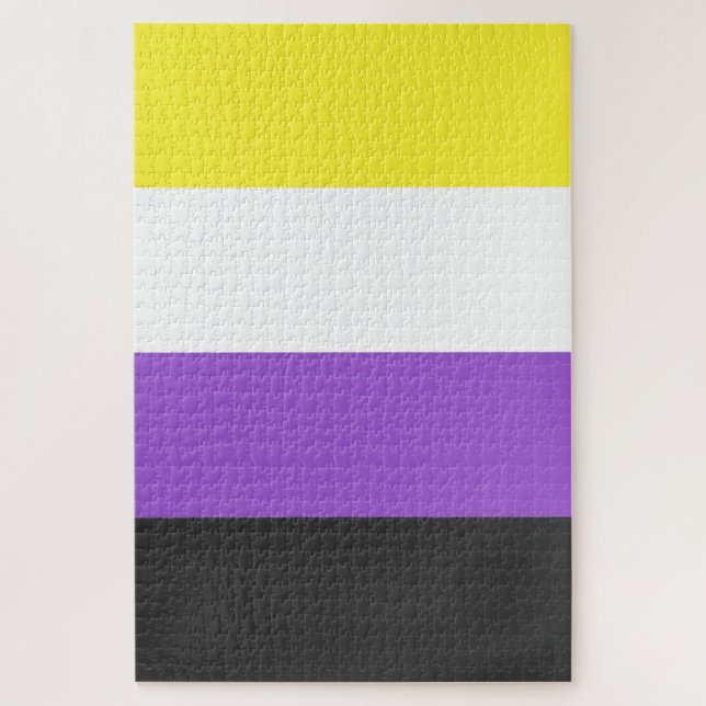 Nonbinary Pride Flag Jigsaw Puzzle (Vertical)