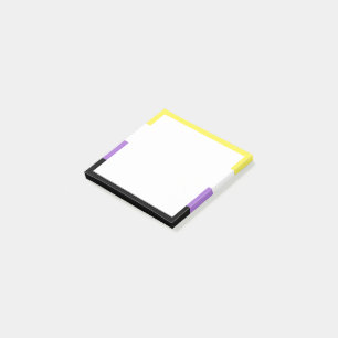 Nonbinary Pride Flag Post-it Notes