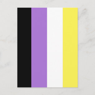 Nonbinary Pride Flag Postcard
