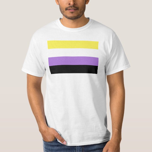 Nonbinary Pride Flag T-Shirt (Front)