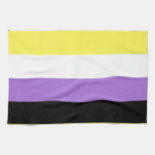 Nonbinary Pride Flag Tea Towel
