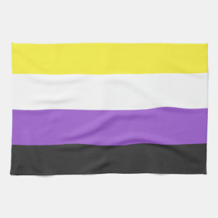 Nonbinary Pride Flag Tea Towel