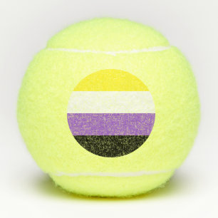 Nonbinary Pride Flag Tennis Balls