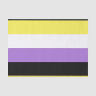 Nonbinary Pride Flag Tissue Paper