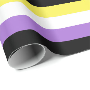 Nonbinary Pride Flag Wrapping Paper