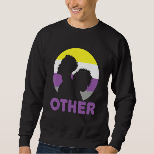 Nonbinary Pride  Genderfluid Gender Rights Non Bin Sweatshirt