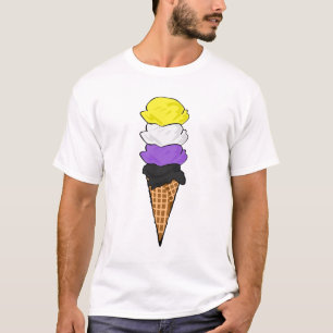 Nonbinary Pride Ice Cream T-Shirt