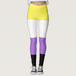 Nonbinary Pride Leggings<br><div class="desc">Nonbinary Pride Flags, LGBT Shirts and Queer Apparel designed by LgbtShirts.com Show your Nonbinary Pride, Humor and Style on Flag Swag Including: Nonbinary Pride Flags, Nonbinary Pride Clothing, Nonbinary Pride T-shirts, Nonbinary Pride Stickers, Nonbinary Pride Mugs, Nonbinary Pride Cards, Nonbinary Pride and Nonbinary Gear Galore! Come Shop All LGBTQ Pride...</div>