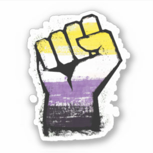 Nonbinary Pride Protest Fist