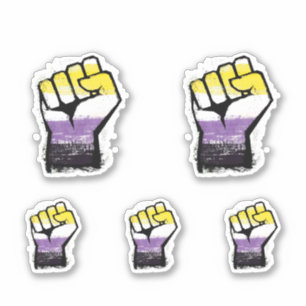 Nonbinary Pride Protest Fist