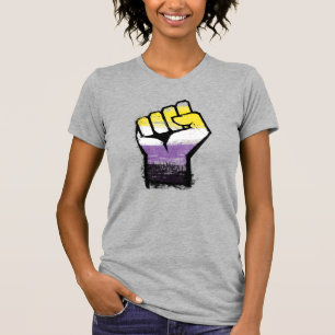 Nonbinary Pride Protest Fist T-Shirt