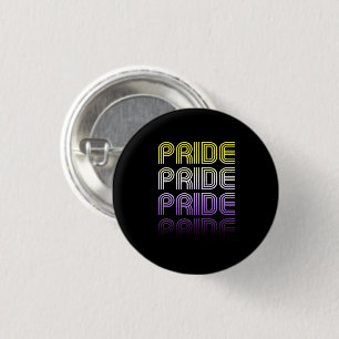 Nonbinary Retro Pride 3 Cm Round Badge