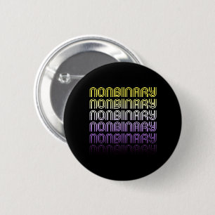 Nonbinary Retro Pride 6 Cm Round Badge