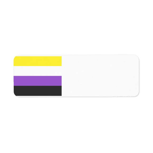 nonbinary return address label (Front)